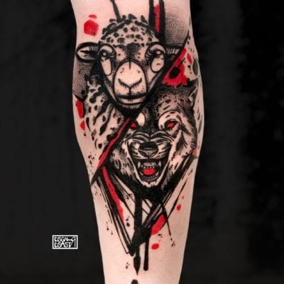 Tattoo sketch animal