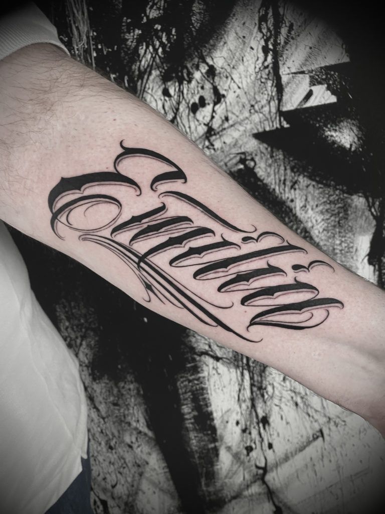 tattoo lettering