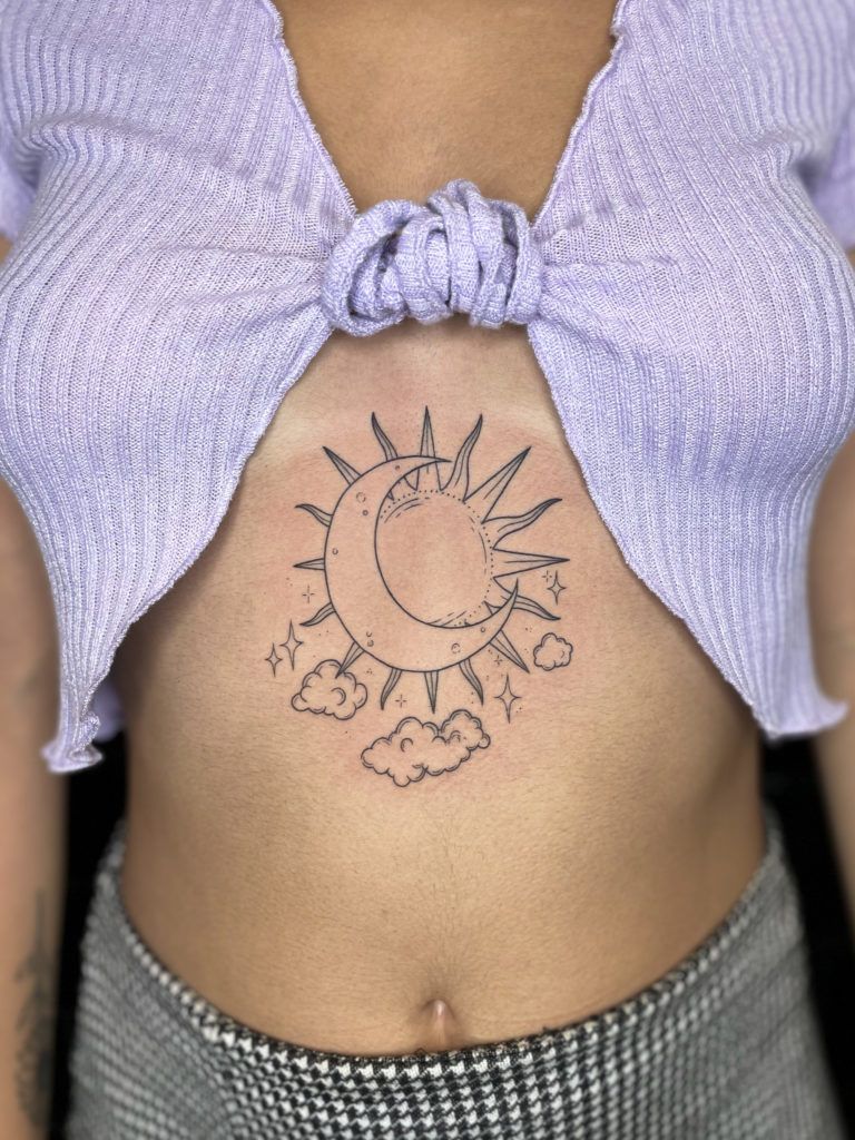 tattoo sol y luna