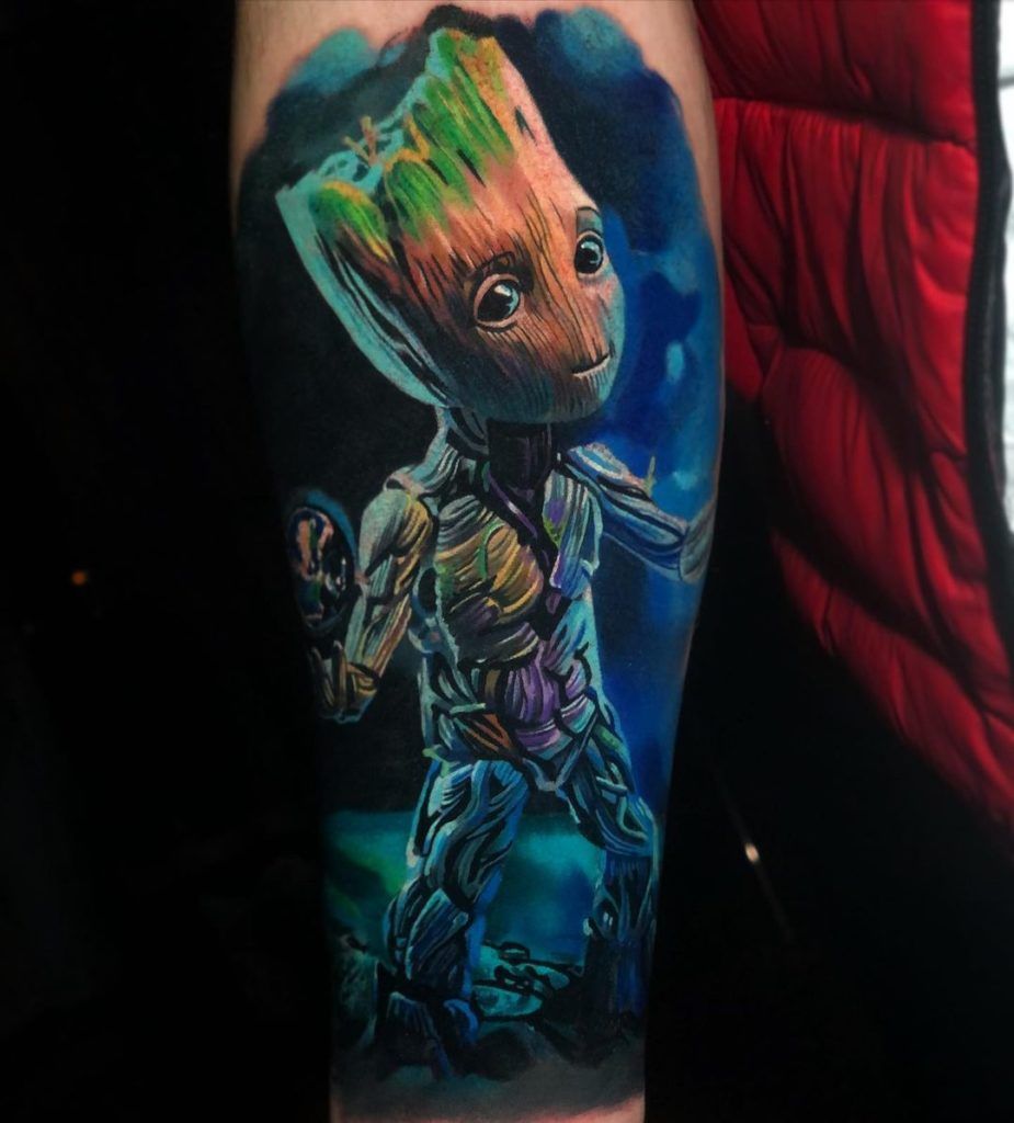 Tattoo baby groot