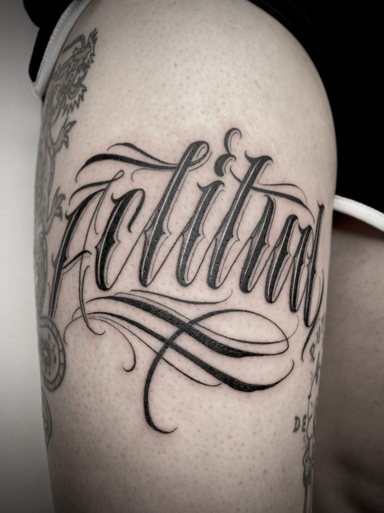 tattoo lettering