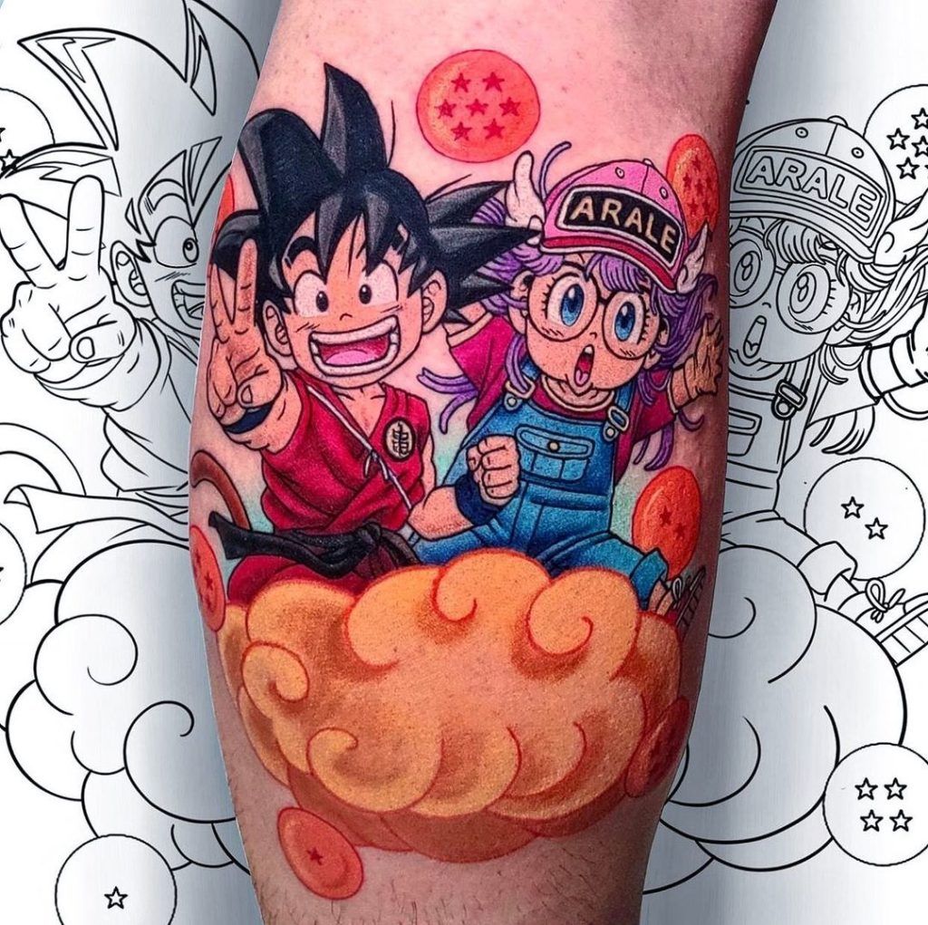 tattoo goku arale