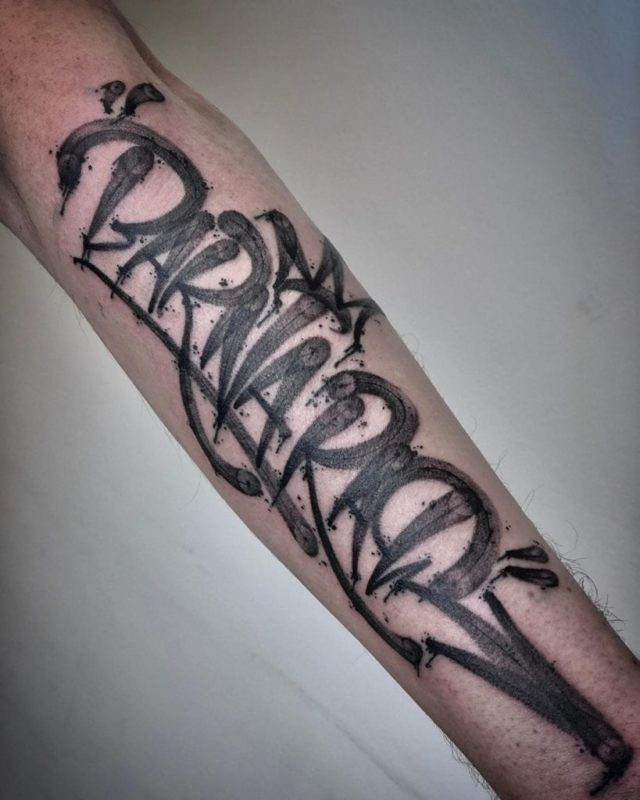 Tattoo letras graffity