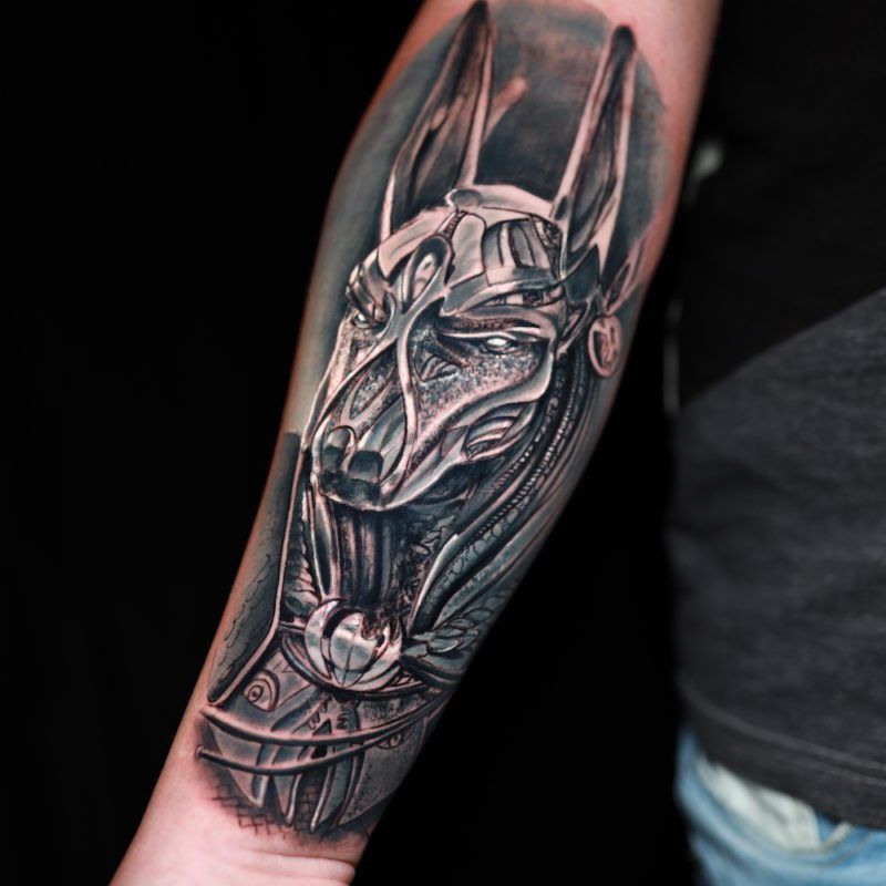 Tattoo Anubis realista