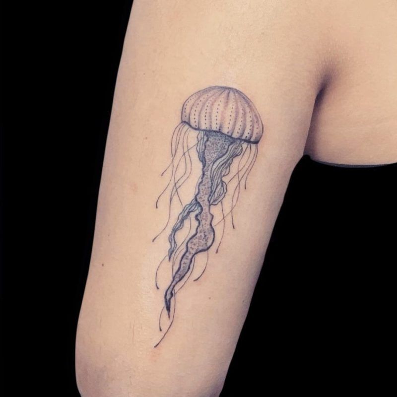 medusa tattoo fine line