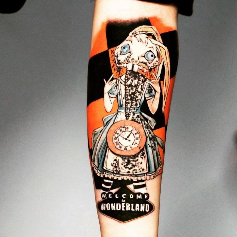 Tattoo Alice in wonderland