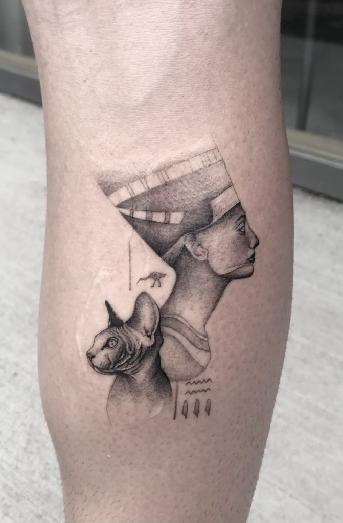 tattoo Nefertiti