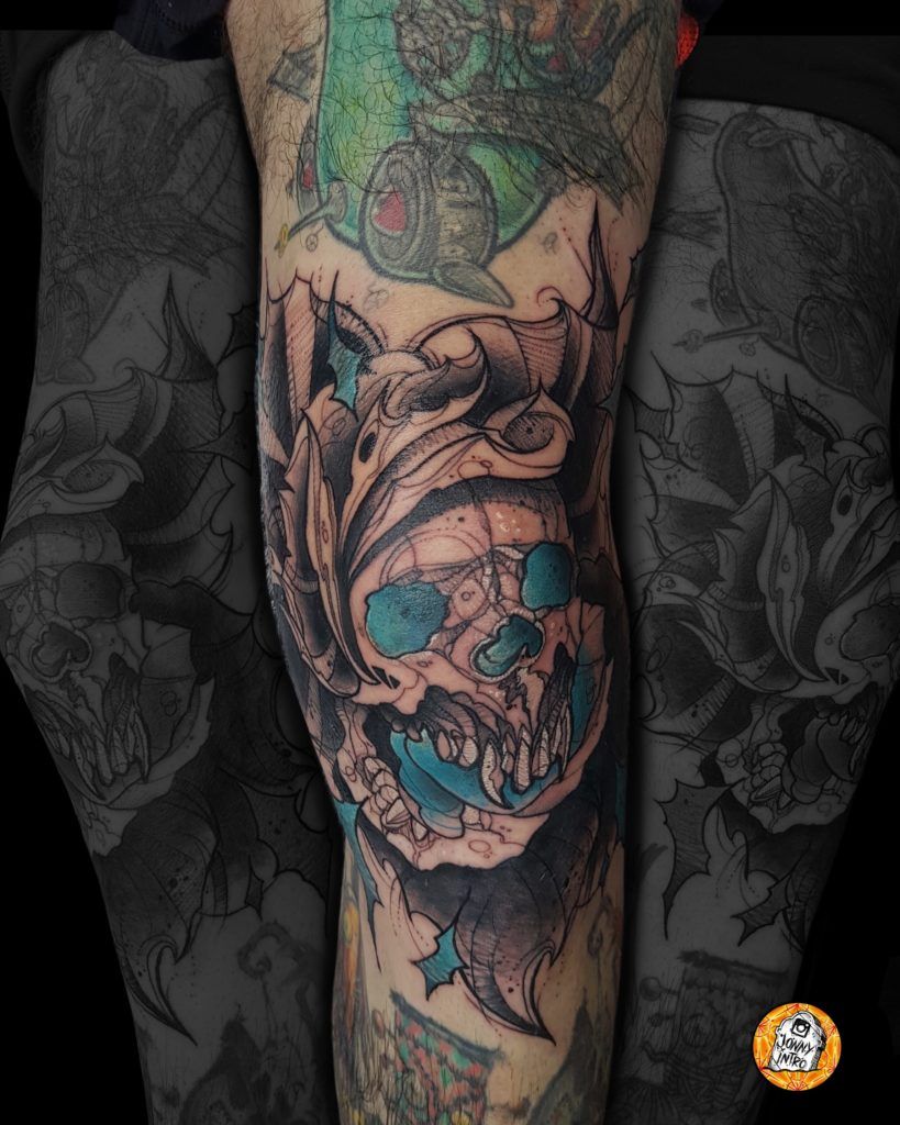 tattoo calavera marina