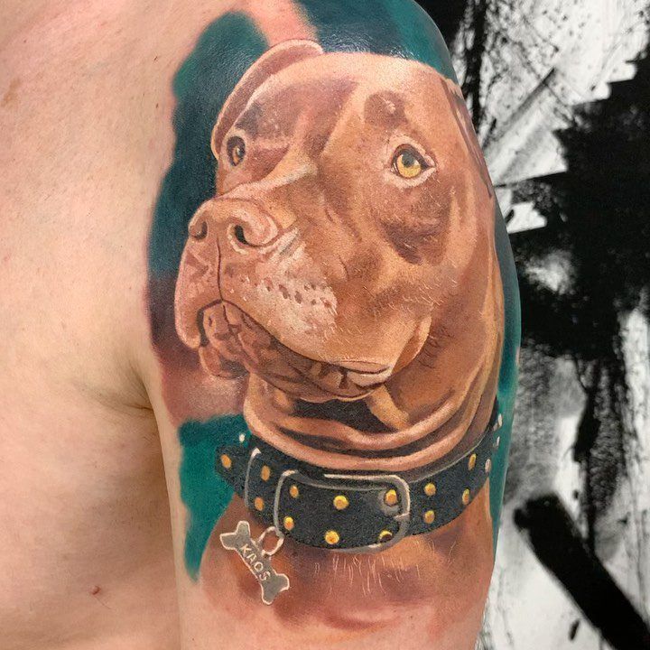 Tattoo retrato perro