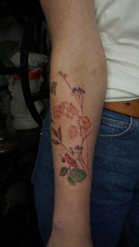 Tattoo flores color