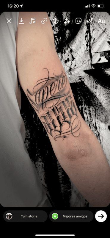 Tattoo lettering Betto