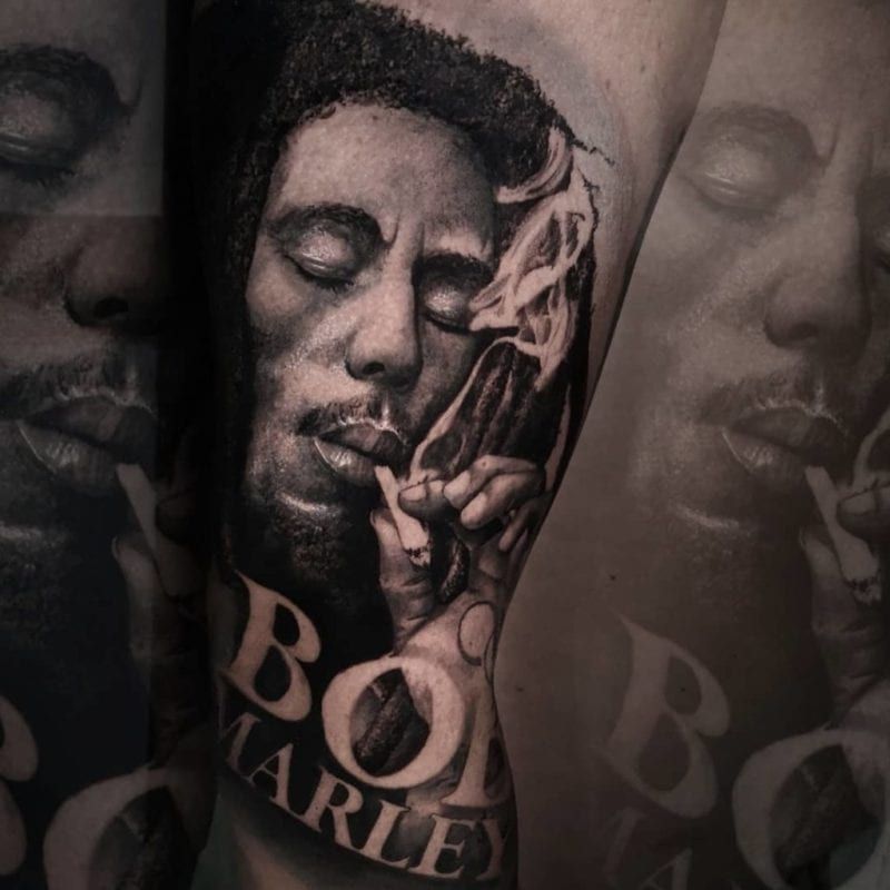 Tattoo bob marley