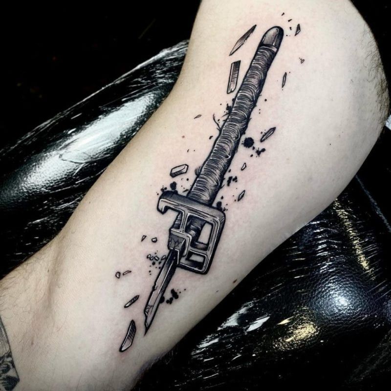 Tattoo katana black