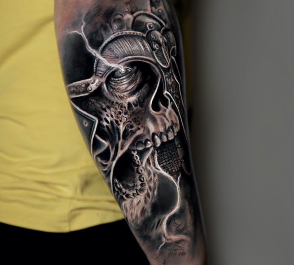 Tattoo realista calavera