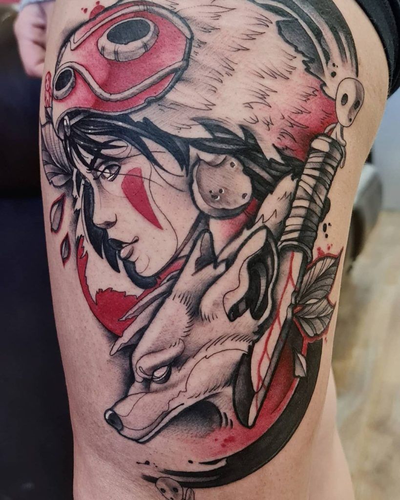 Tattoo princesa mononoke