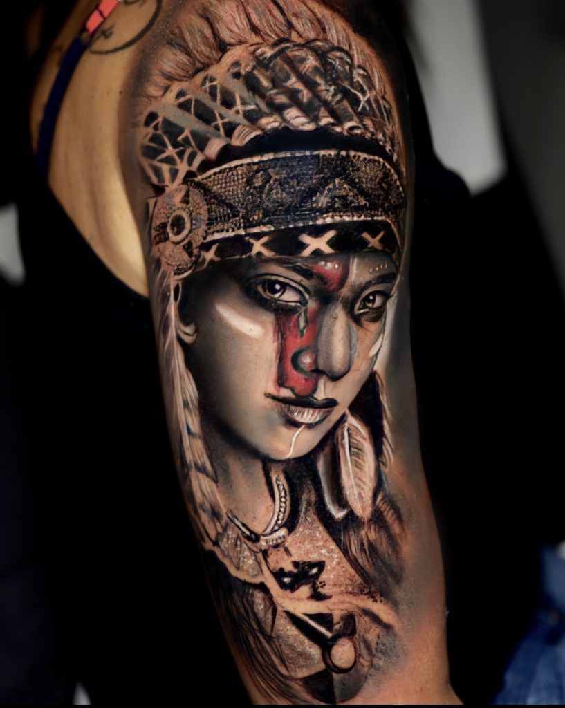 tattoo mujer india