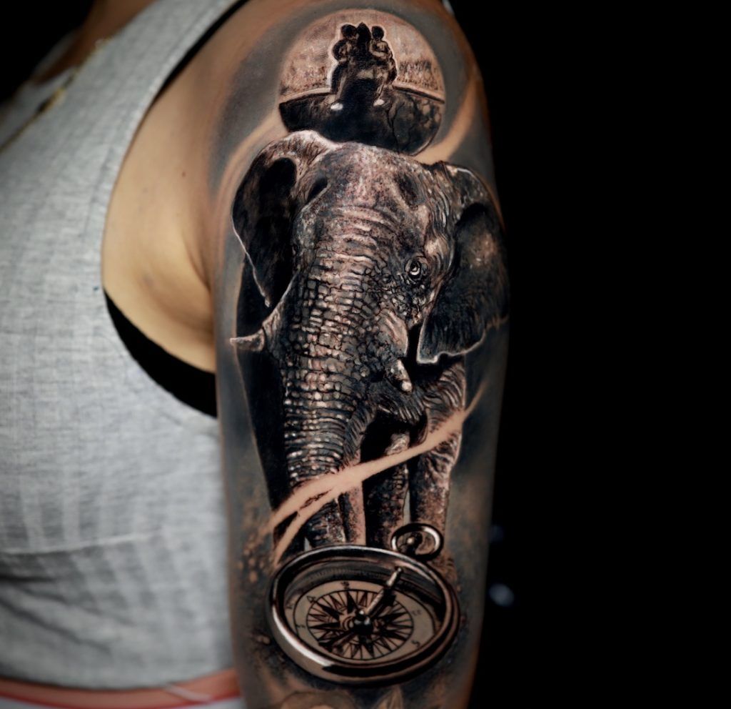 tattoo elefante