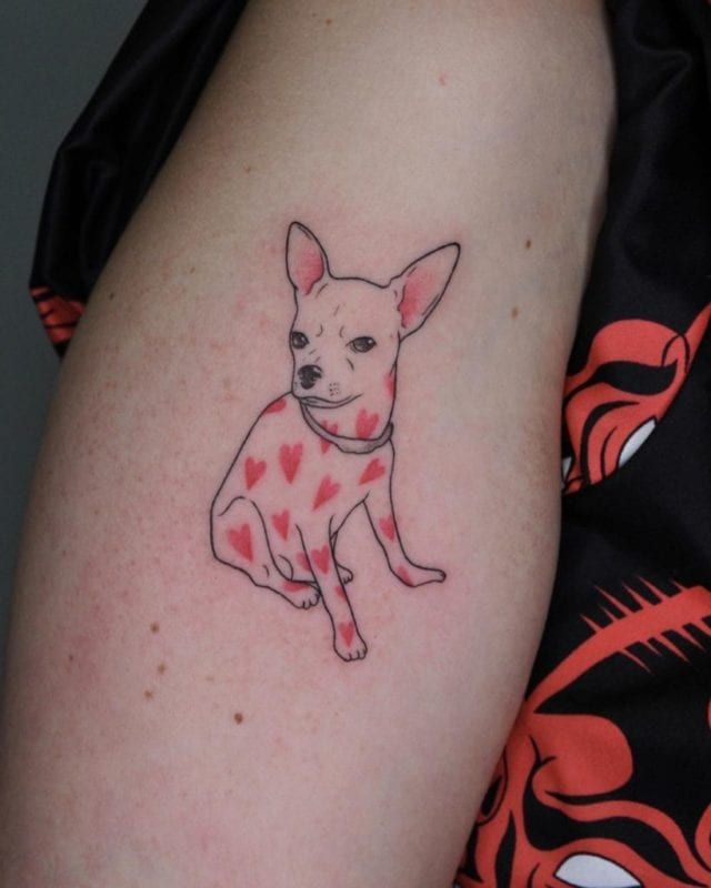 Tattoo perros corazones